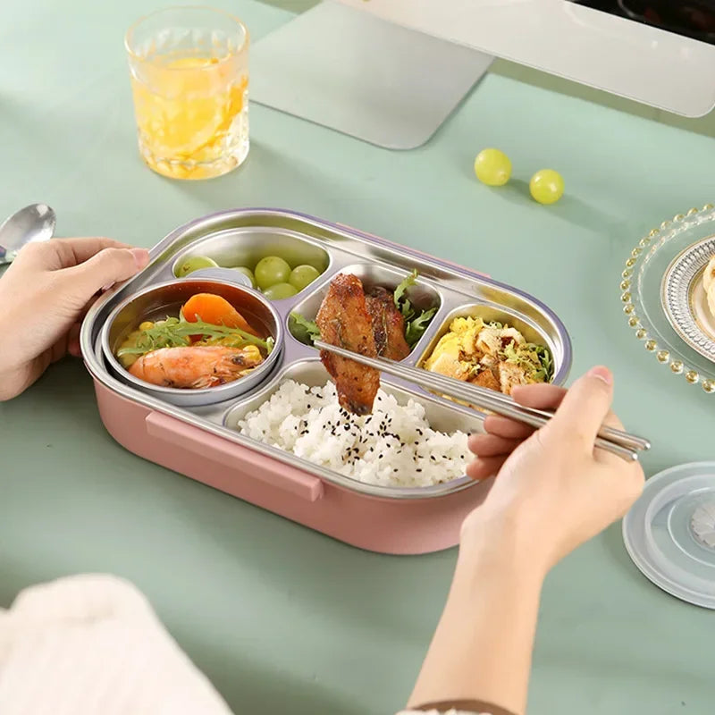 علبة غداء حرارية مع قاعدة للجوال 🍱