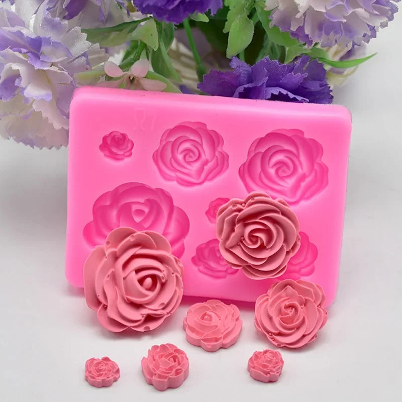 قالب الزهور3D للشوكولاتة والثلج