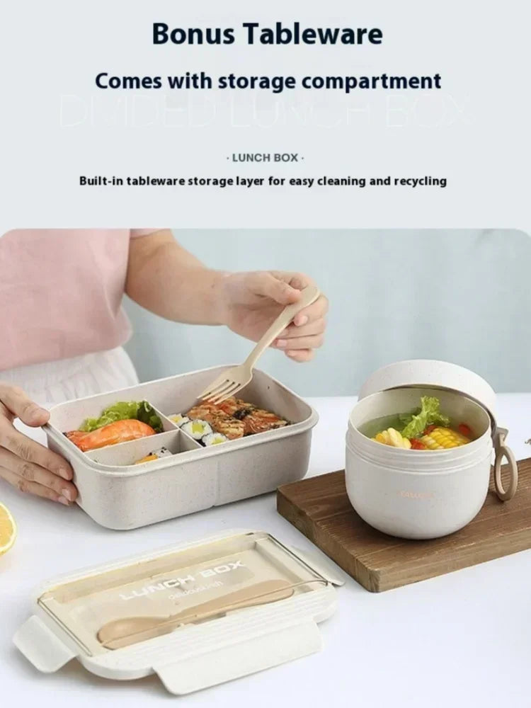 طقم غداء متكامل مع كوب 🥣
