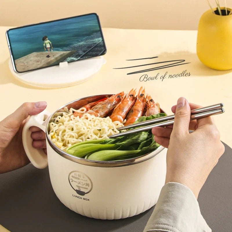 وعاء شوربة من الستانلس بغطاء 🍜