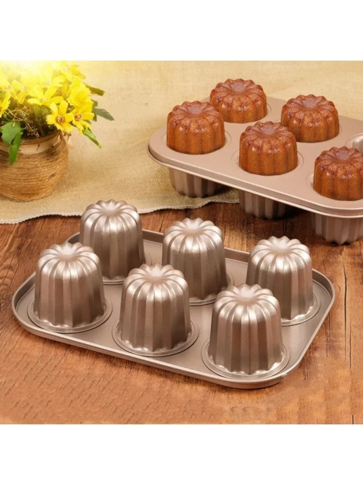 صينية خبز كيك مصغرة غير لاصقة 🧁