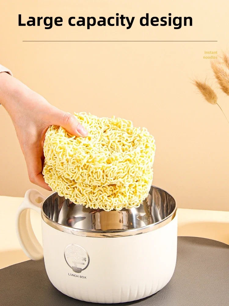وعاء شوربة من الستانلس بغطاء 🍜