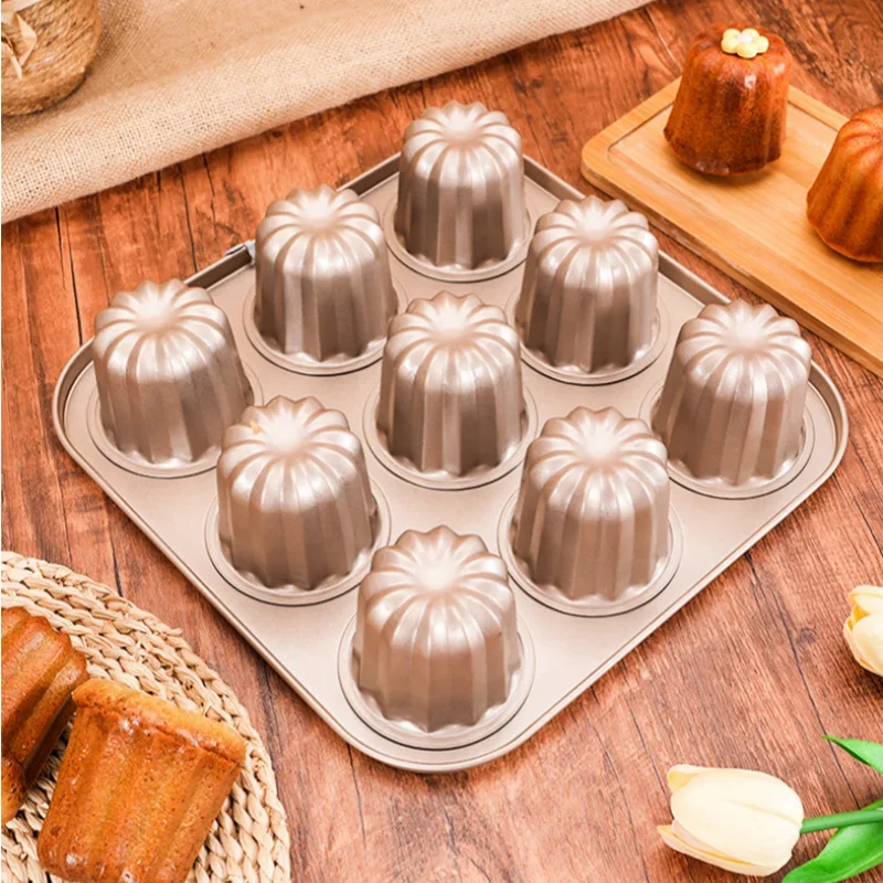 صينية خبز كيك مصغرة غير لاصقة 🧁
