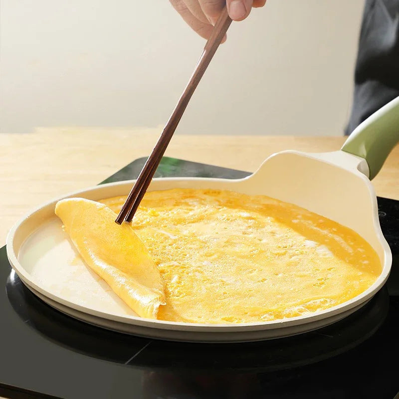 مقلاة سيراميك غير لاصقة للفطائر والستيك 🍳