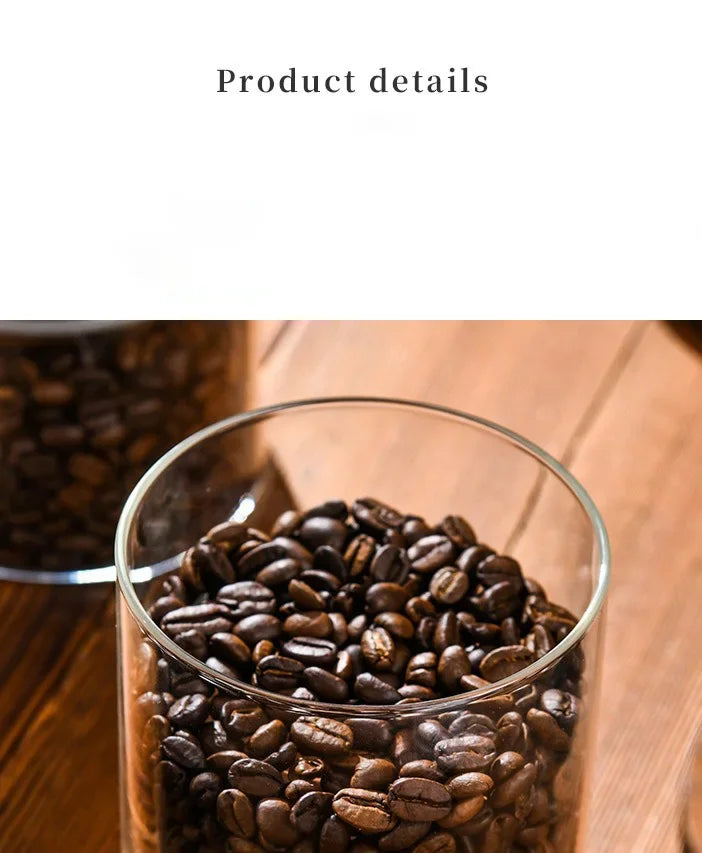 برطمان زجاجي بغطاء خشبي محكم