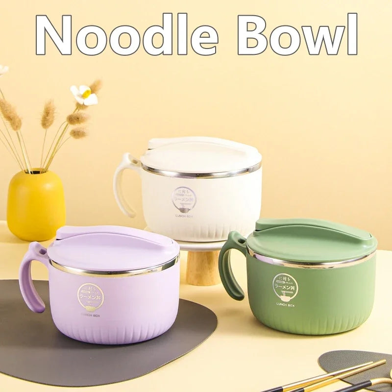 وعاء شوربة من الستانلس بغطاء 🍜