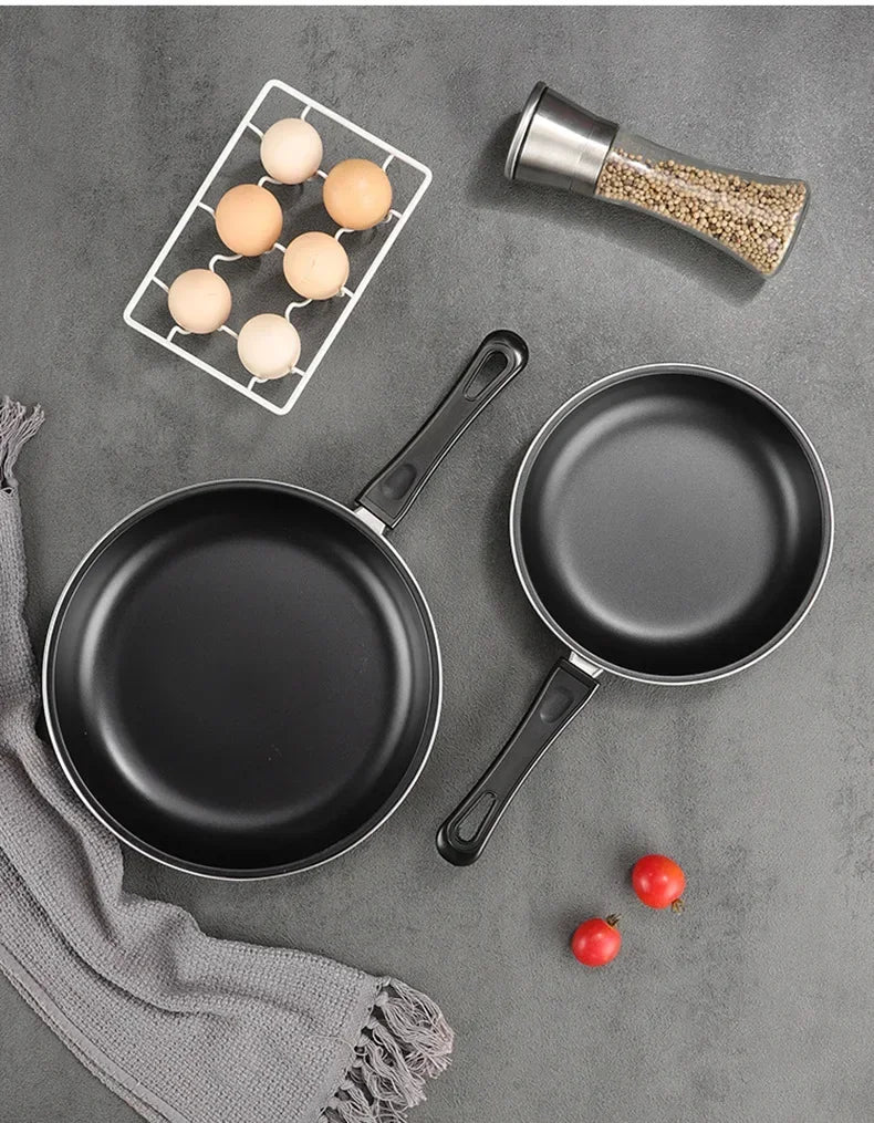 مجموعة مقالي غير لاصقة بثلاث مقاسات 🍳