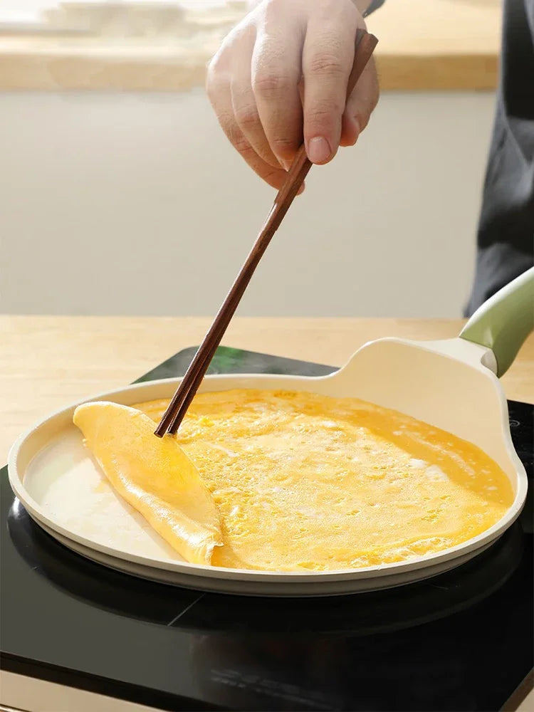 مقلاة سيراميك غير لاصقة للفطائر والستيك 🍳