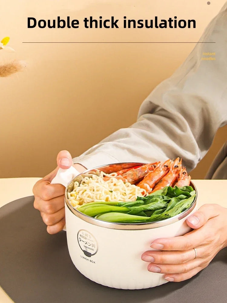 وعاء شوربة من الستانلس بغطاء 🍜