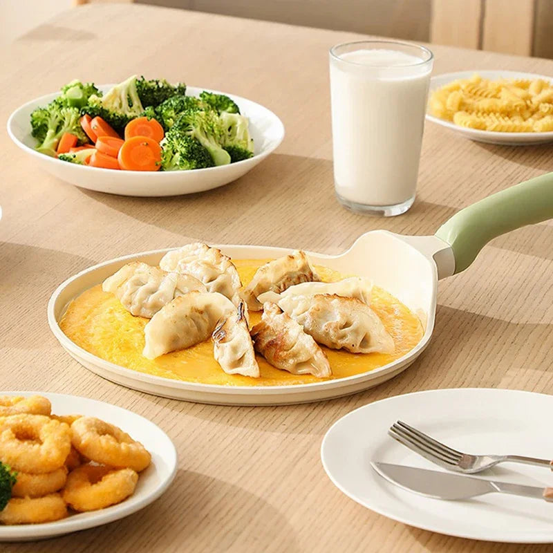 مقلاة سيراميك غير لاصقة للفطائر والستيك 🍳