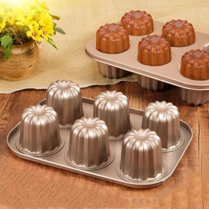 صينية خبز كيك مصغرة غير لاصقة 🧁