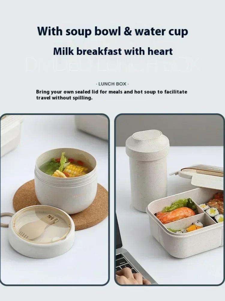 طقم غداء متكامل مع كوب 🥣