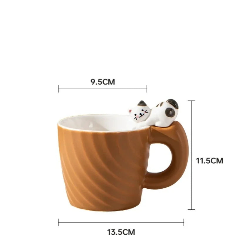 كوب سيراميك على شكل قطة