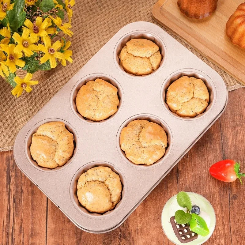 صينية خبز كيك مصغرة غير لاصقة 🧁