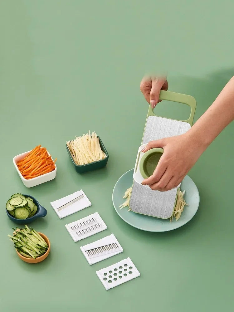 مبشرة خضروات 5 في 1 من الستانلس 🥕