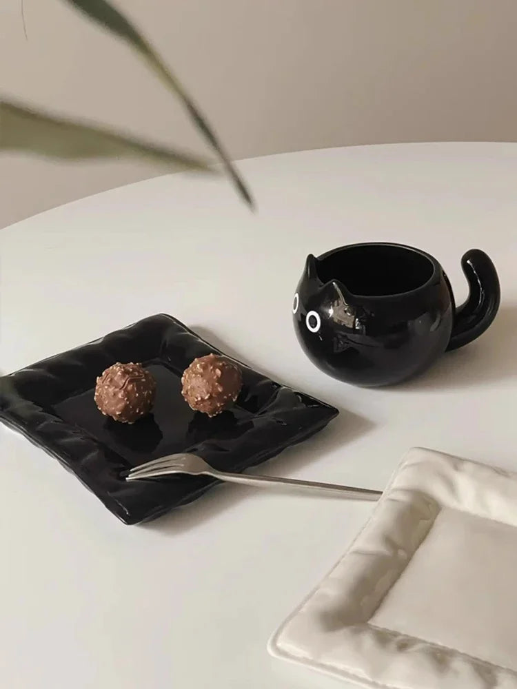 كوب سيراميك على شكل قط