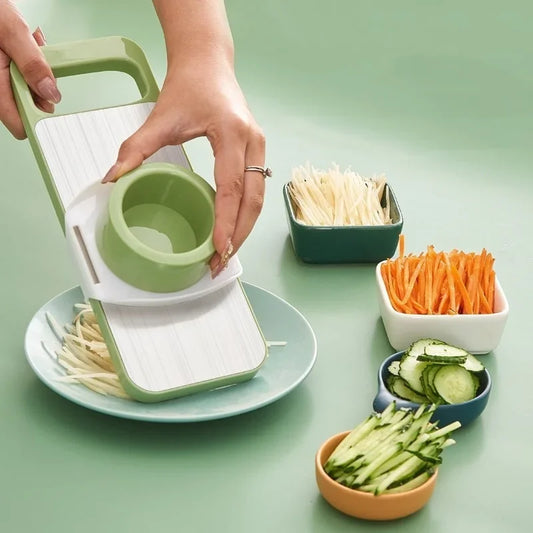 مبشرة خضروات 5 في 1 من الستانلس 🥕