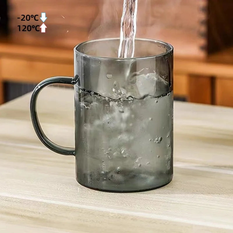 أبريق شاي زجاجي مع فلتر وكوب